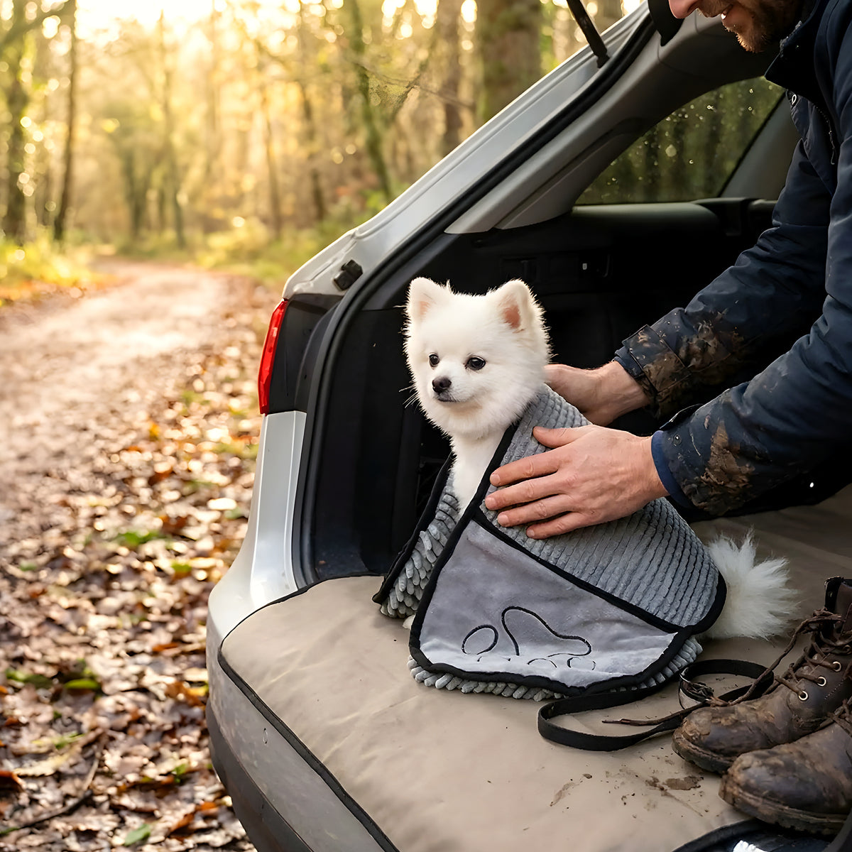 Serviette ultra-absorbante pour chien, 5 coloris