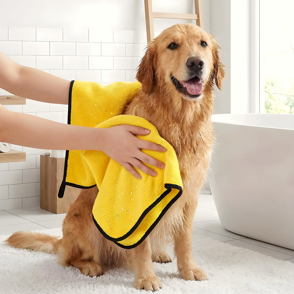 Serviettes microfibre pour chien, lot de 2