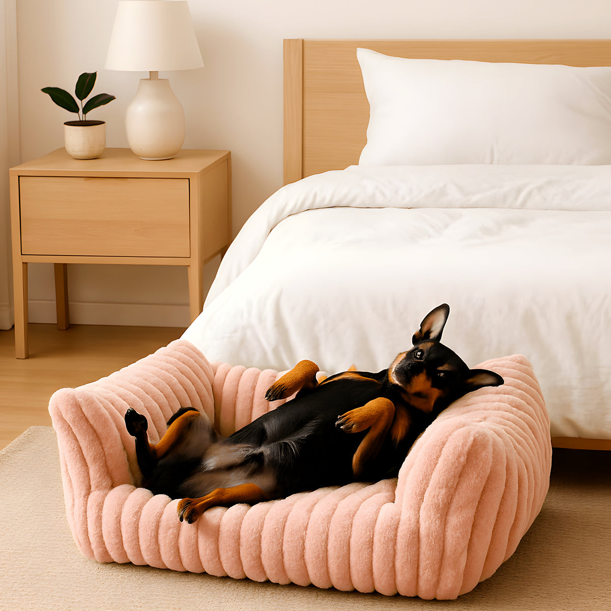 Sofa à trois côtés pour petit chien, 3 coloris