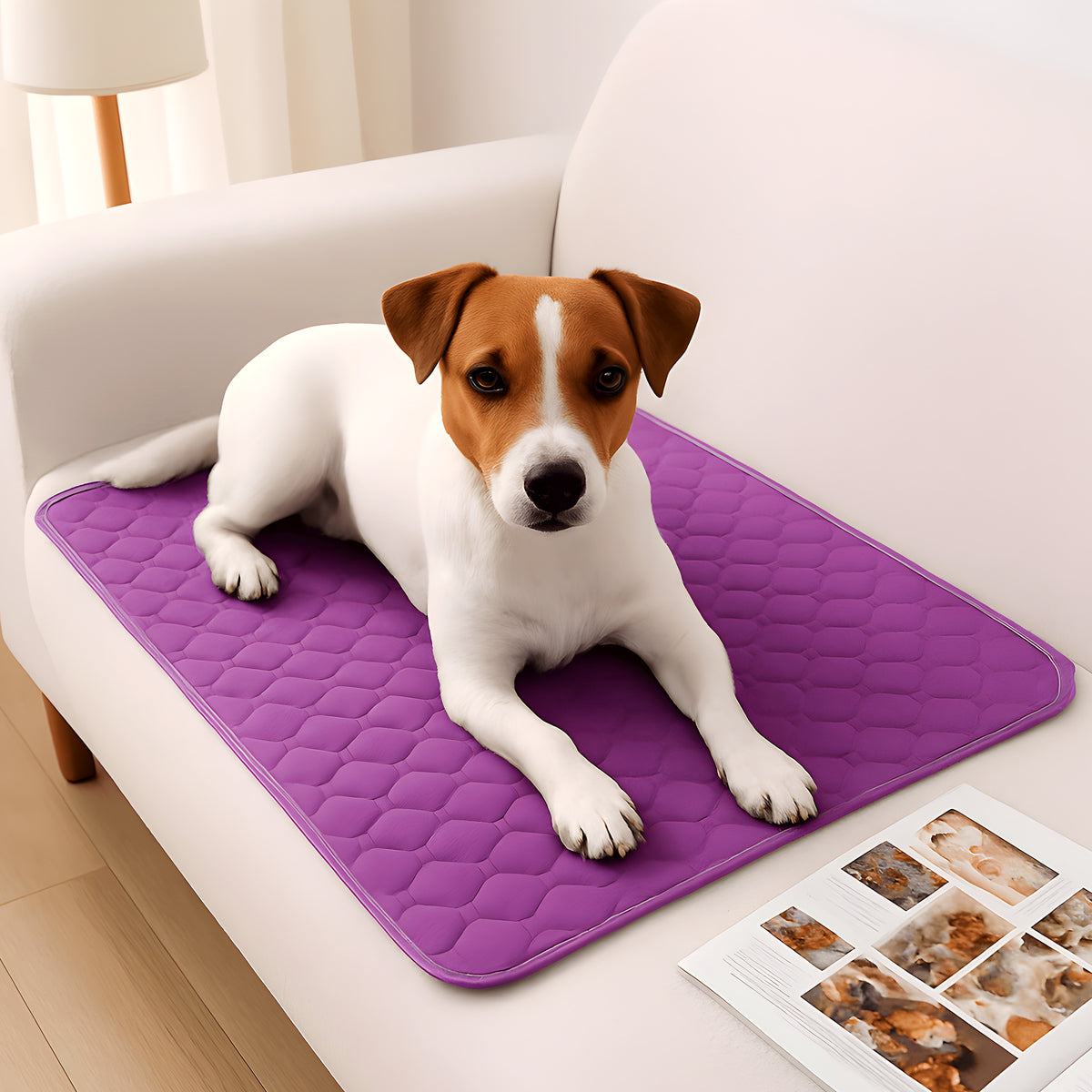 Tapis absorbant 4 couches effet gel pour chien, 3 tailles