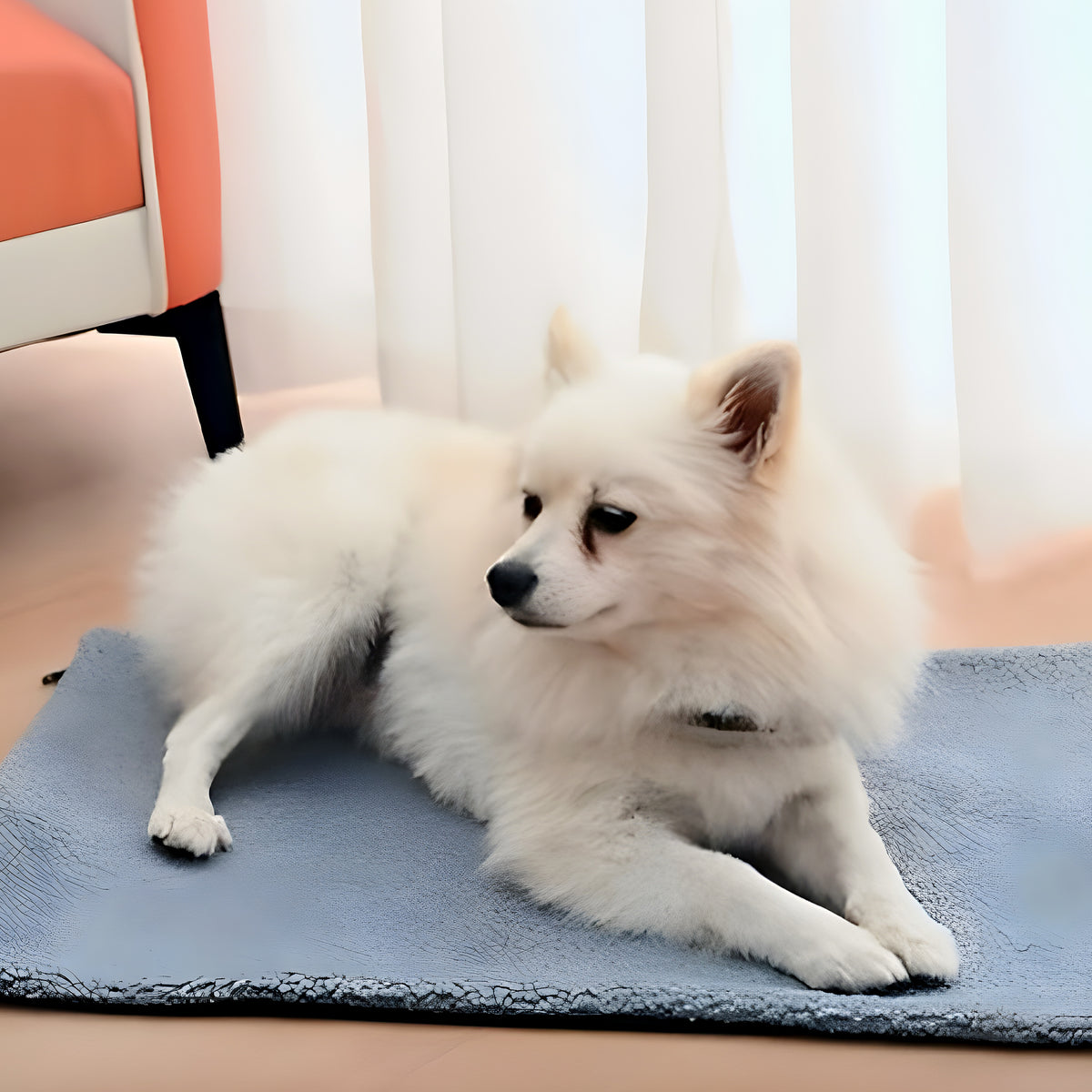 Tapis auto-chauffant déhoussable pour chien, S ou M