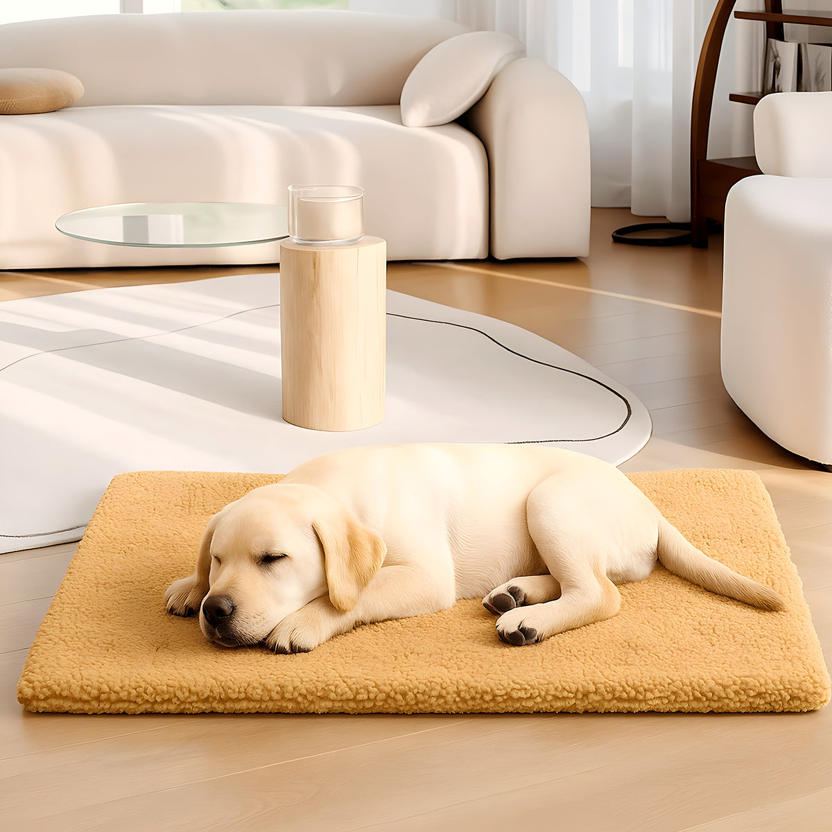Tapis auto-chauffant en peluche pour chien, 3 tailles