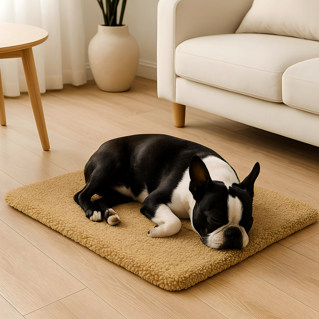 Tapis auto-chauffant en peluche pour chien, 3 tailles
