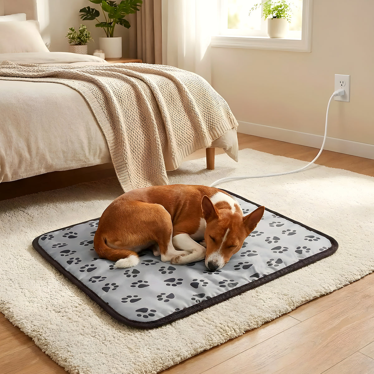 Tapis chauffant électrique 3 niveaux pour chien