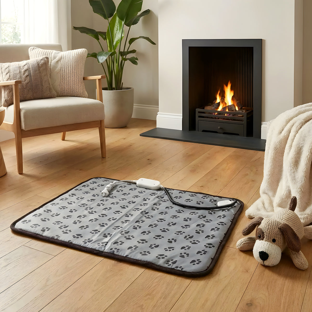 Tapis chauffant électrique 3 niveaux pour chien