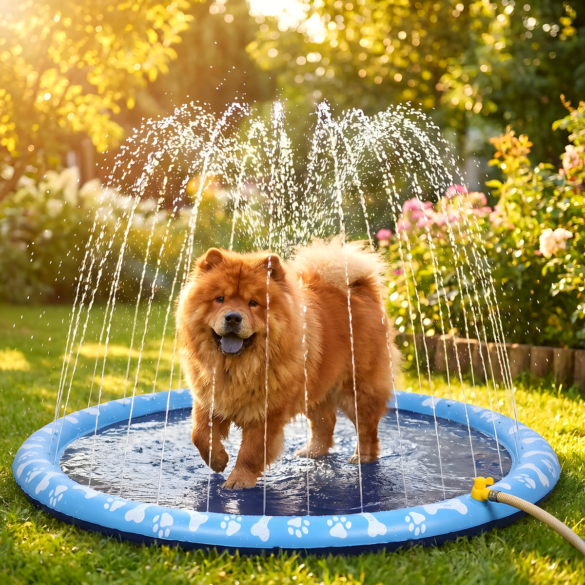 Tapis d'eau rafraîchissant pour chien Ø150 cm