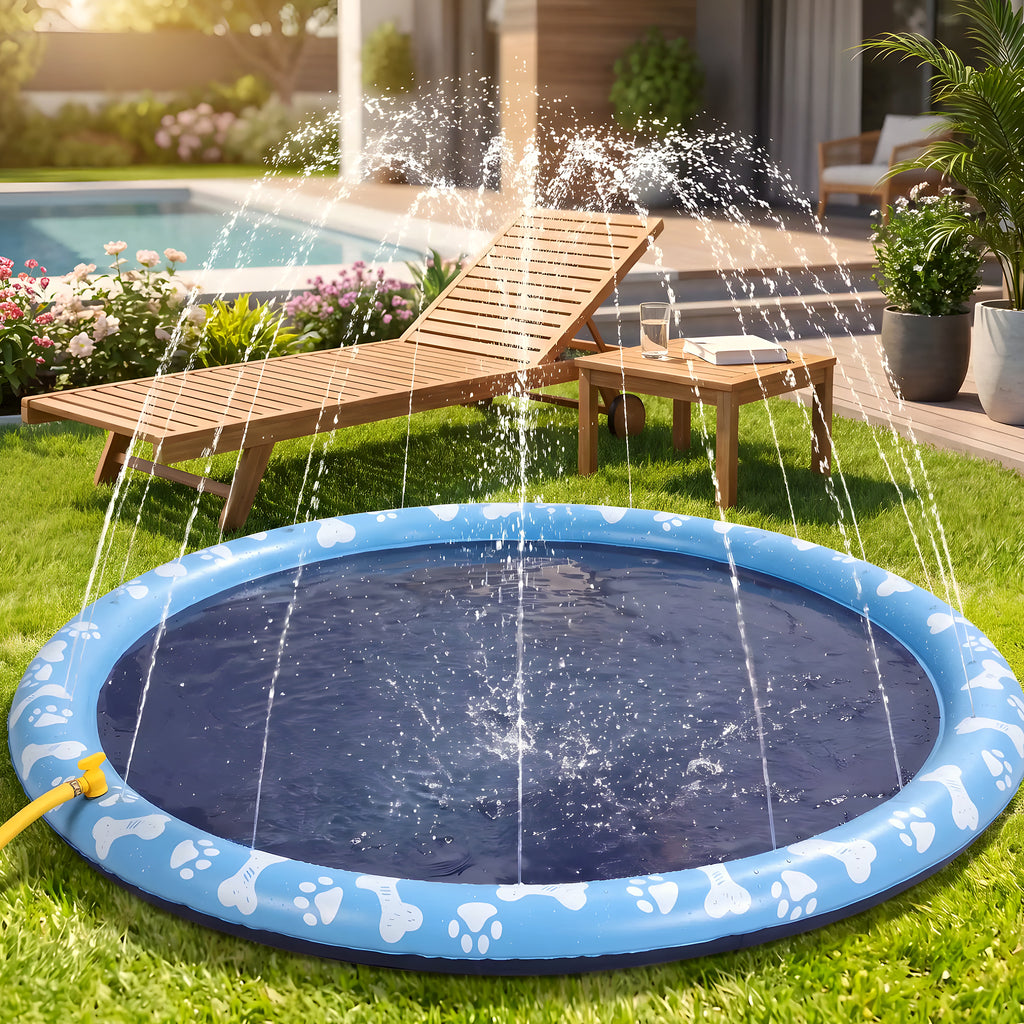 Tapis d'eau rafraîchissant pour chien Ø150 cm