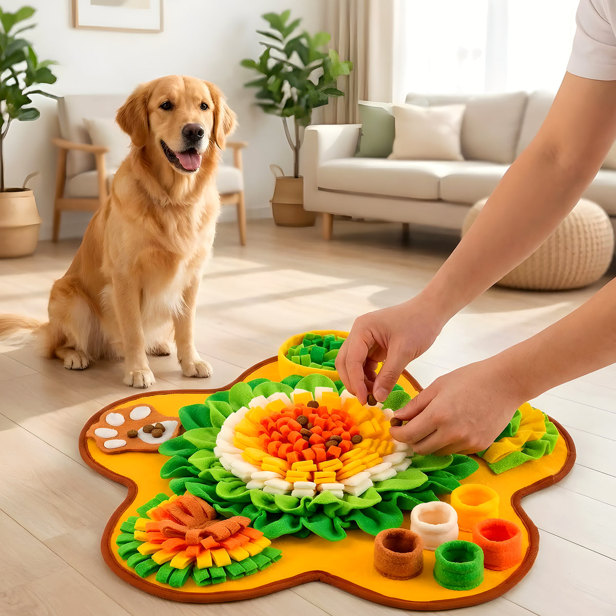 Tapis de fouille 60 x 60 cm pour chien