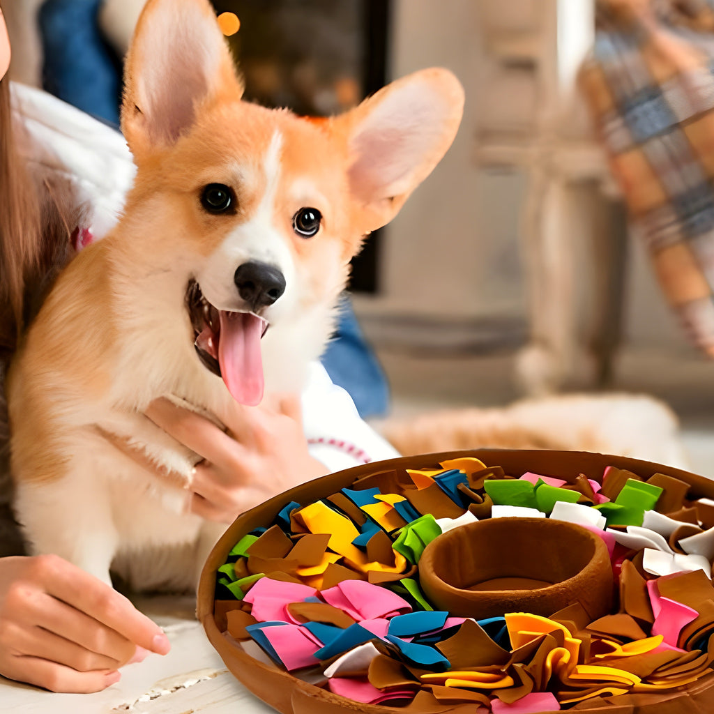 Tapis de fouille à textures variées pour chien
