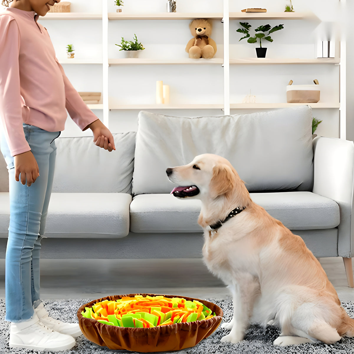 Tapis de fouille en feutrine à cordon, 4 modèles