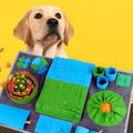 Tapis de fouille pliable pour chien, bleu ou gris