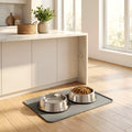 Tapis de gamelle en silicone à bords rehaussés