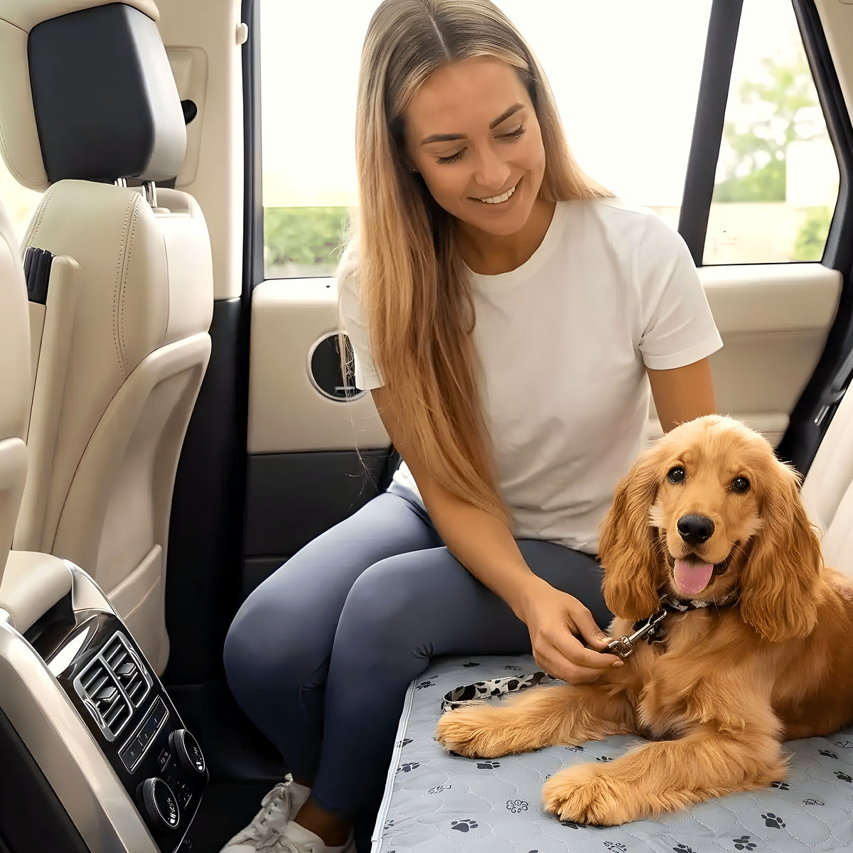 Tapis éducateurs lavables pour chiot, lot de 2