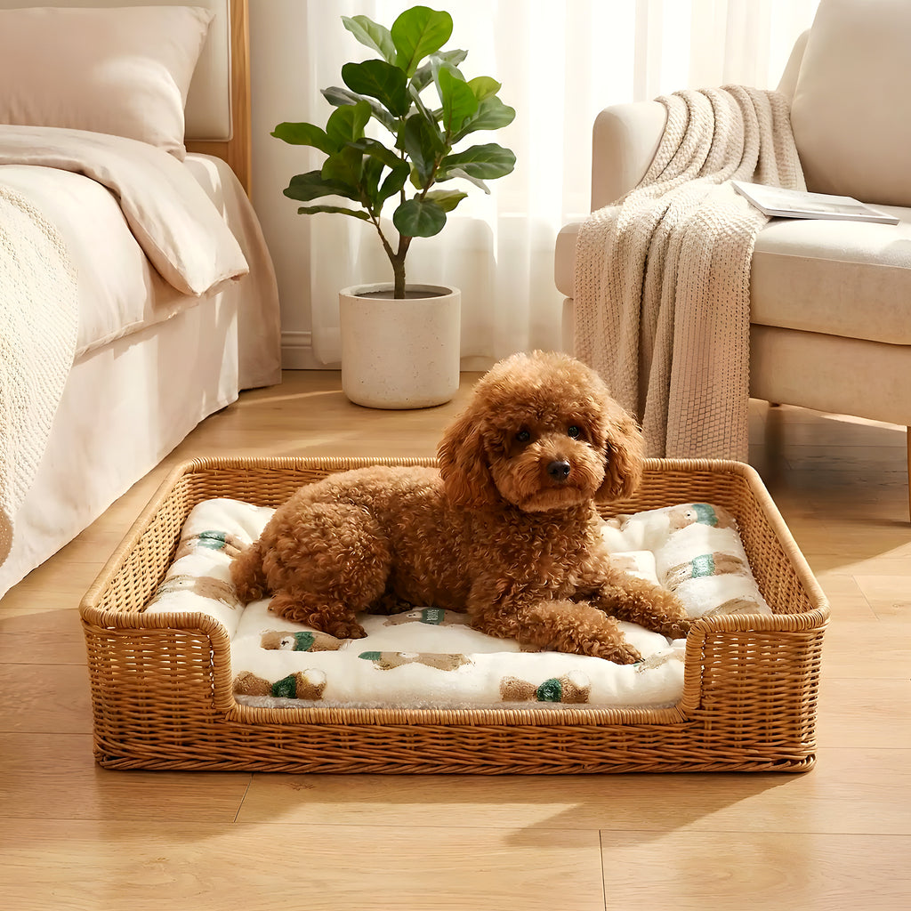 Tapis en flanelle ours rose, gris ou ourson pour chien