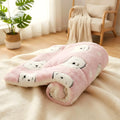 Tapis en flanelle ours rose, gris ou ourson pour chien