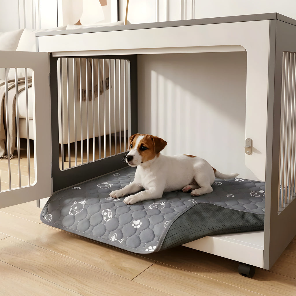 Tapis imperméable motif bouledogue français