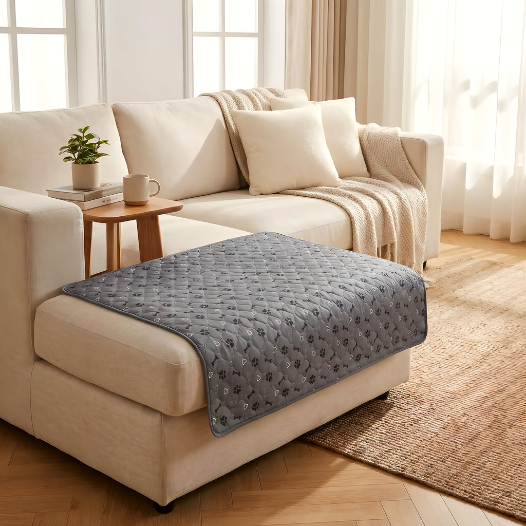Tapis imperméable motif bouledogue français