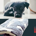 Tapis imprimé épais en coton et laine pour chien, S à L