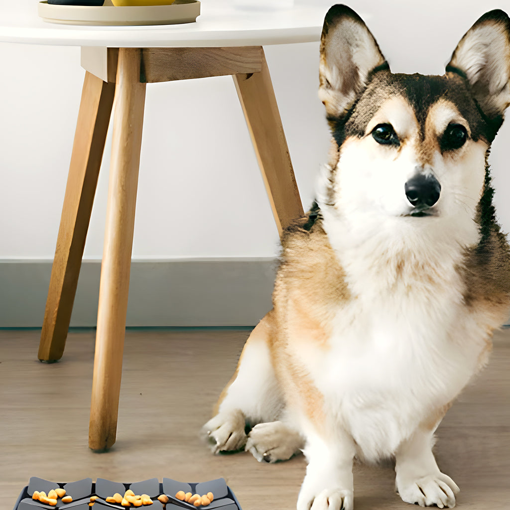 Tapis labyrinthe anti-glouton en silicone pour chien