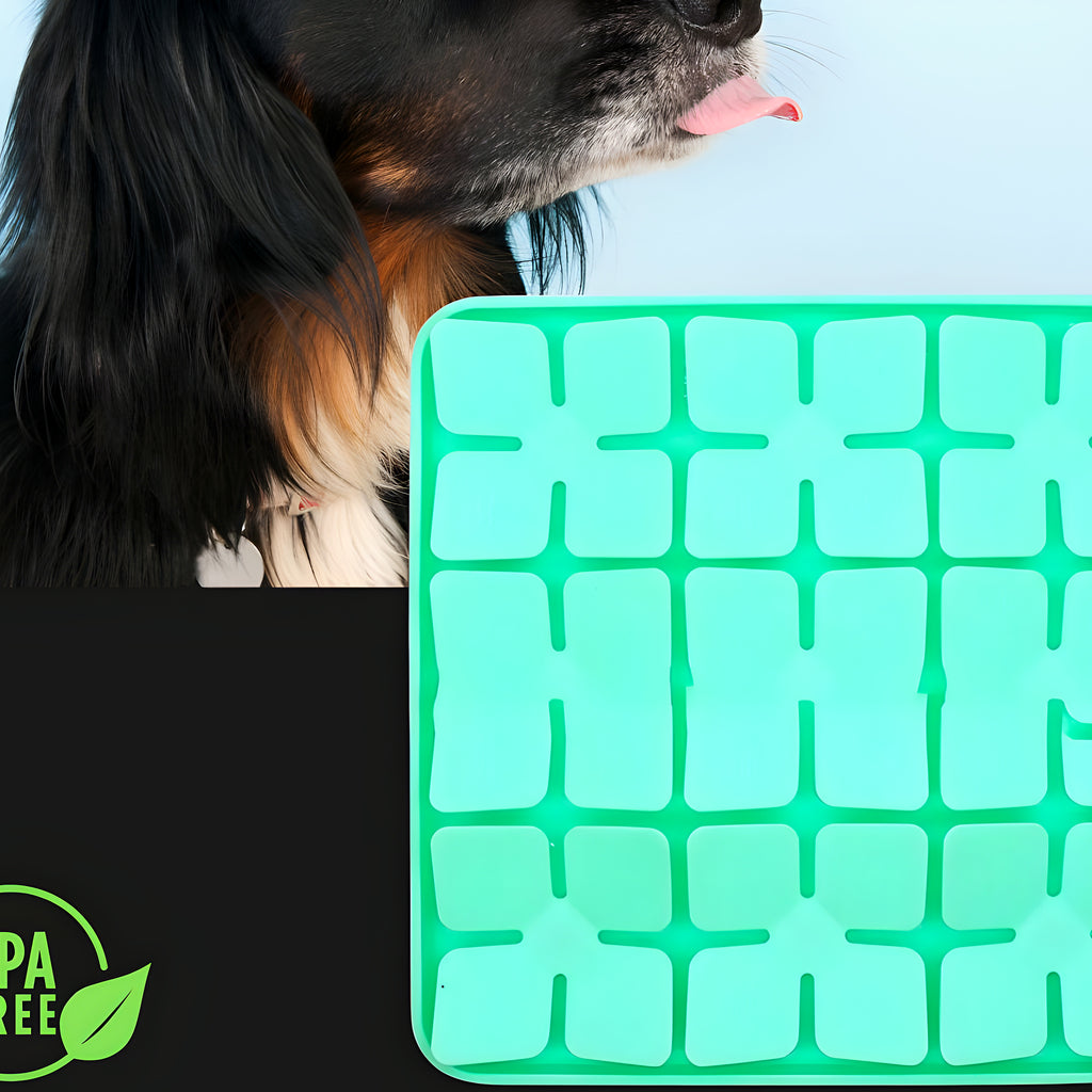 Tapis labyrinthe anti-glouton en silicone pour chien