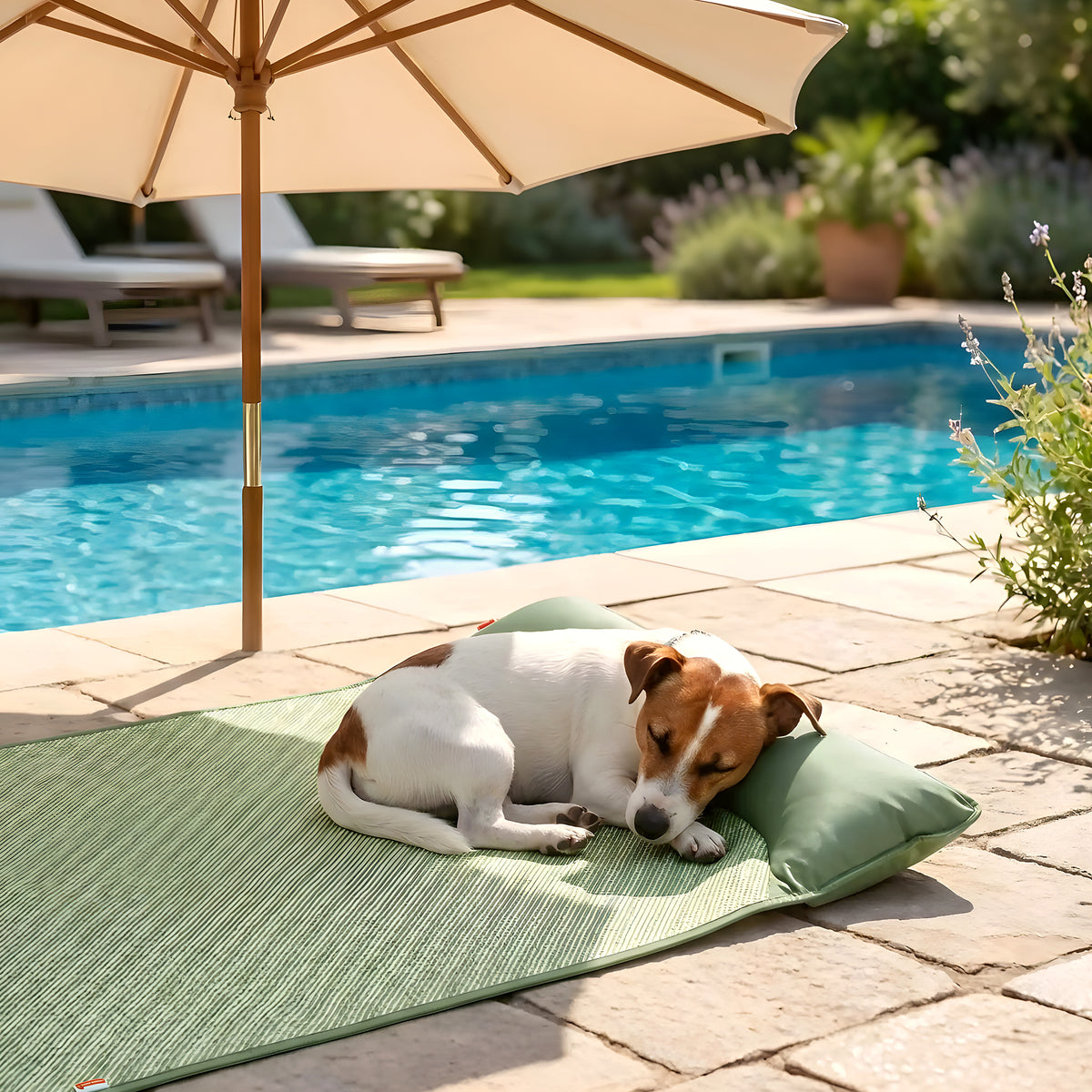 Tapis rafraîchissant 3 couches en rotin, 4 tailles