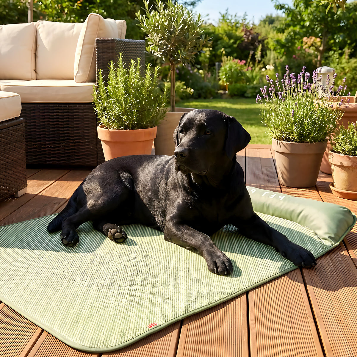 Tapis rafraîchissant 3 couches en rotin, 4 tailles