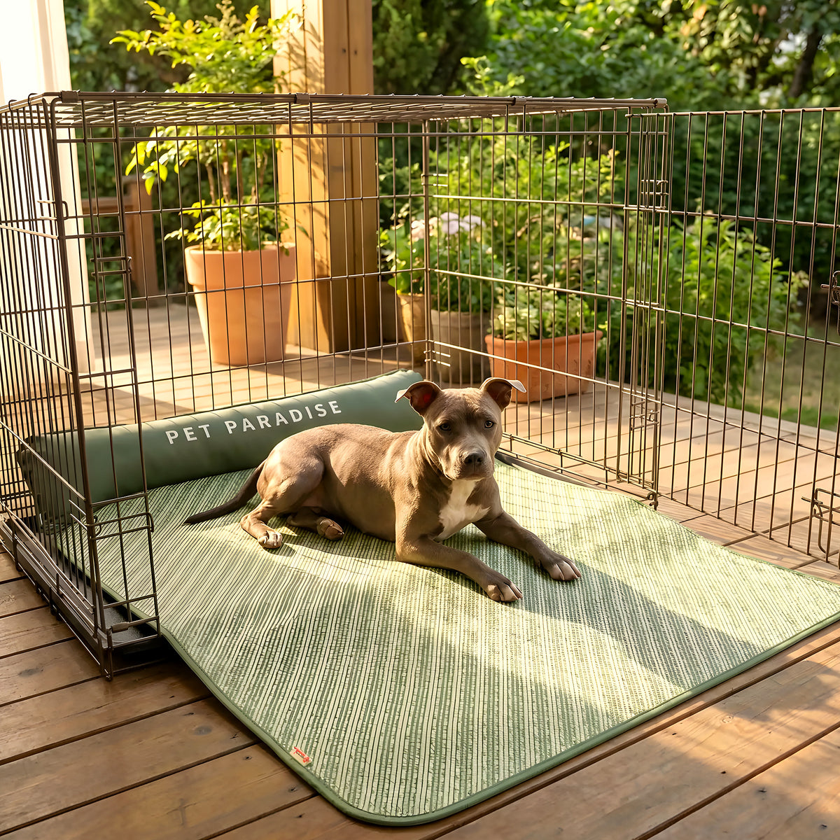 Tapis rafraîchissant 3 couches en rotin, 4 tailles