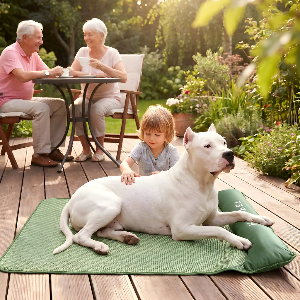 Tapis rafraîchissant 3 couches en rotin, 4 tailles