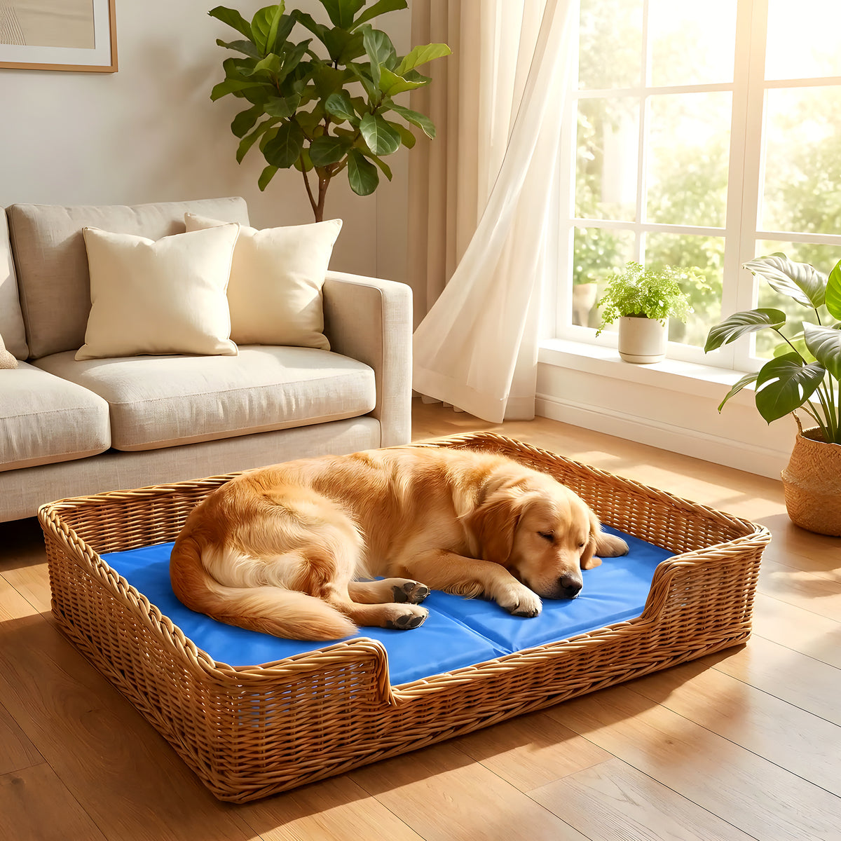 Tapis rafraîchissant au gel pour chien, 4 tailles