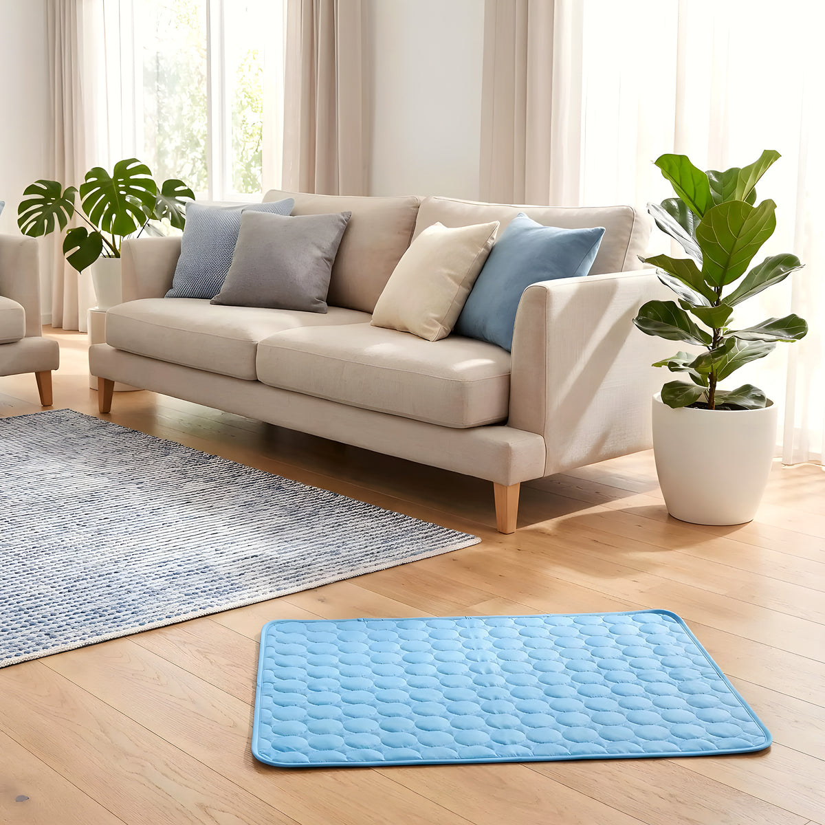 Tapis rafraîchissant en tissu glacé pour chien, M à XL