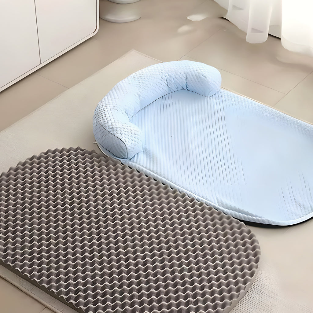 Tapis rafraîchissant orthopédique avec traversin, 4 couleurs