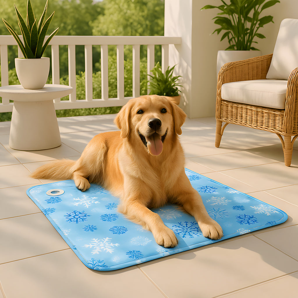 Tapis rafraîchissant PVC motif glace ou ours pour chien