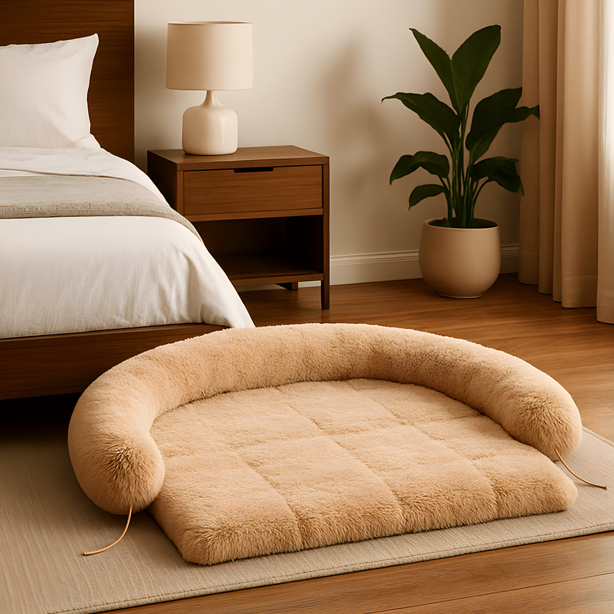 Tapis XXL avec traversin pour grand chien jusqu'à 45 kg