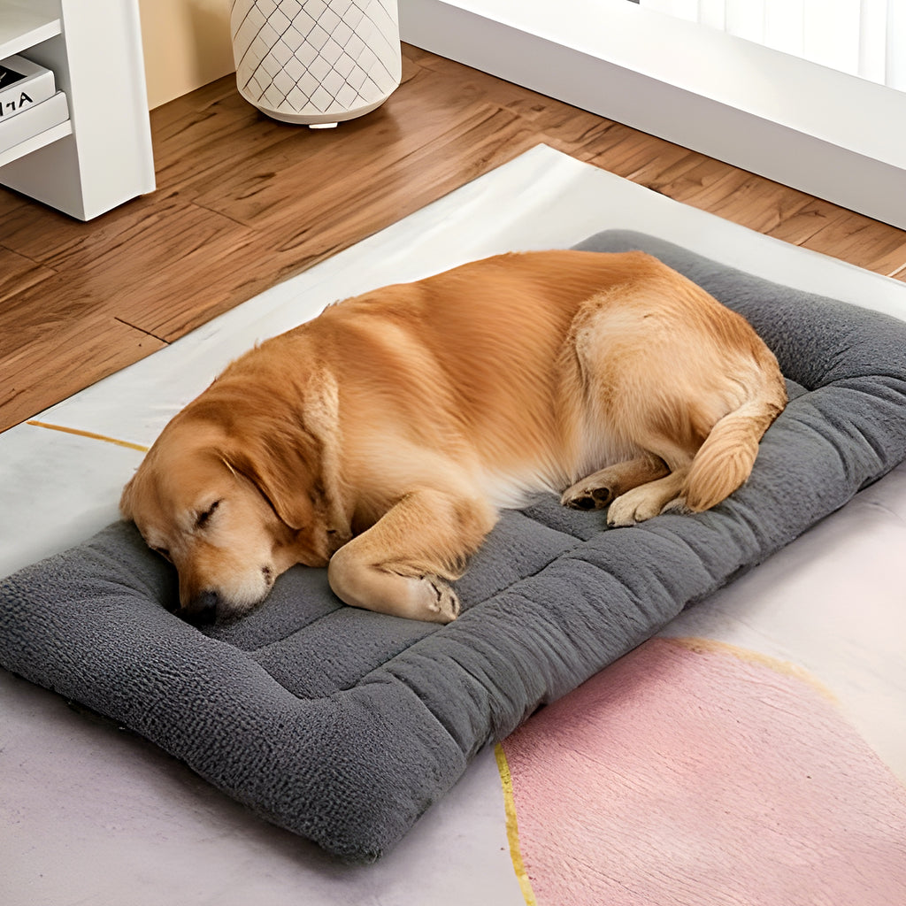 Tapis XXL réversible flanelle et toile pour chien