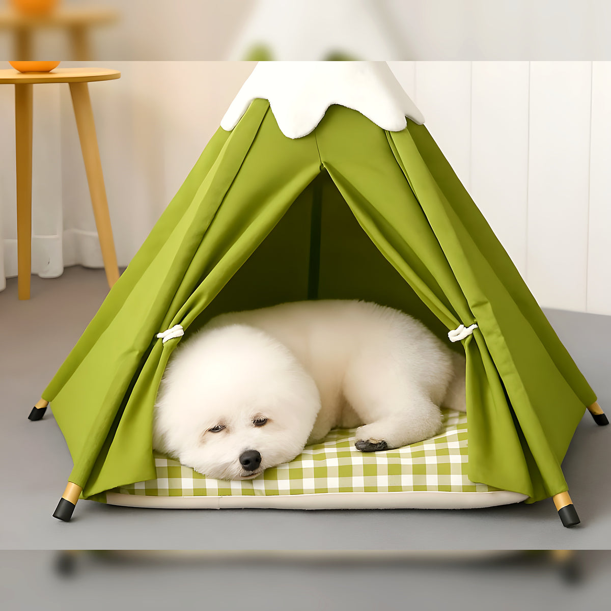 Tipi pour petit chien avec ouverture frontale