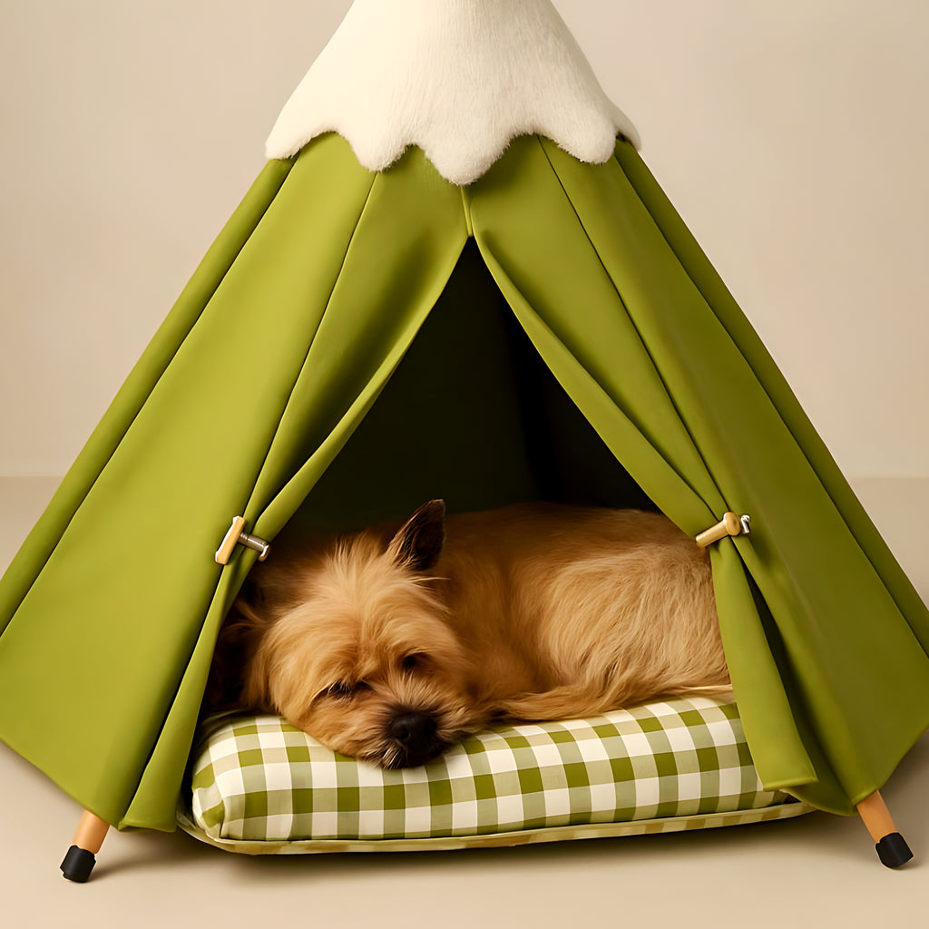Tipi pour petit chien avec ouverture frontale